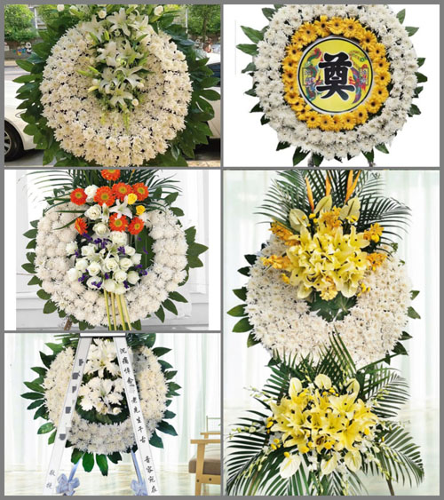 贵州黔西南州晴隆县沙子镇坡荣村花圈速递
